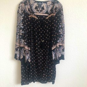 Angie Brand Black Pattern Dress